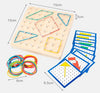 plaque montessori a elastiques divers