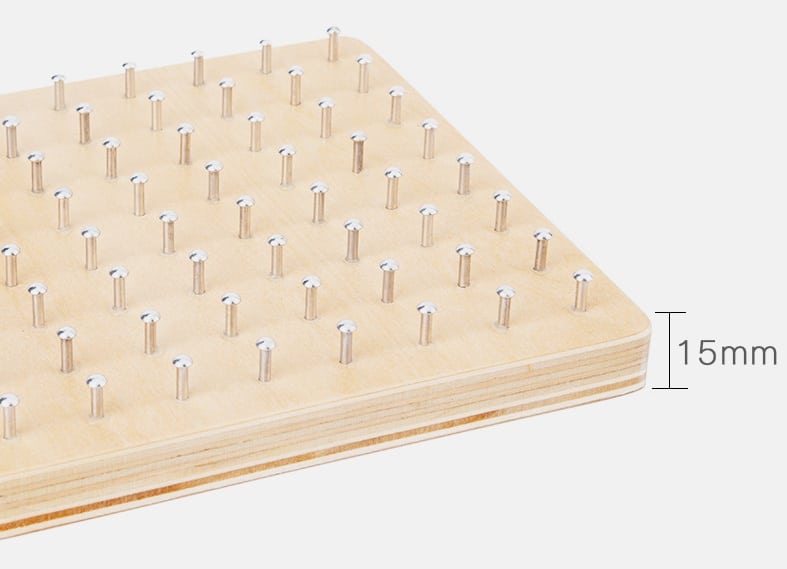 plaque montessori a elastiques jeu