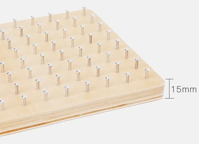plaque montessori a elastiques jeu