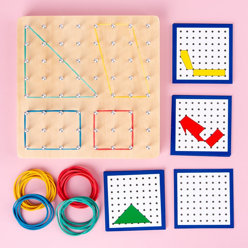 plaque montessori a elastiques models