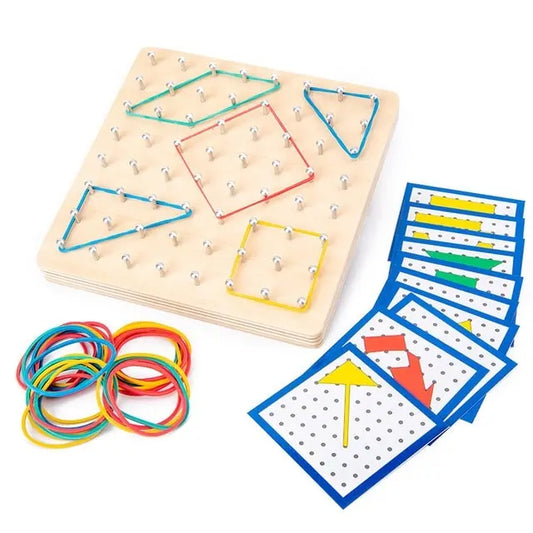 plaque montessori a elastiques