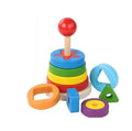 Pyramide de formes – Jouet encastrement en bois Montessori