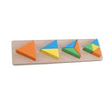 Puzzle préscolaire – Formes triangulaires colorés