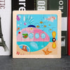 Un Puzzle en Bois Véhicules avec un sous-marin.