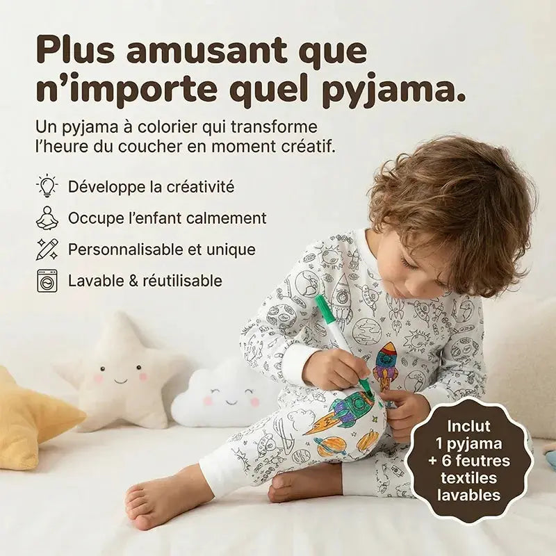 Mon Pyjama à colorier Les Jeux Montessori