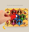 ruche a abeilles montessori avec pince 