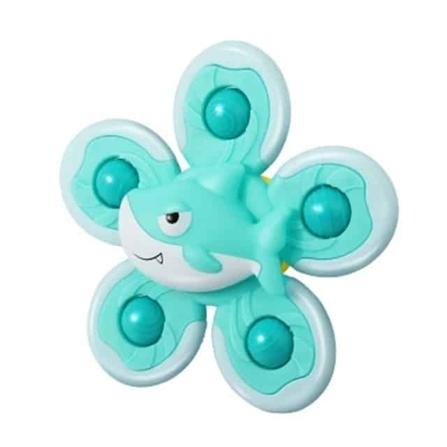 Spinner de Bain pour Baignoire avec un requin dessus.