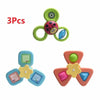 Trois Spinner de Bain pour Baignoire colorés pour l'heure du bain.