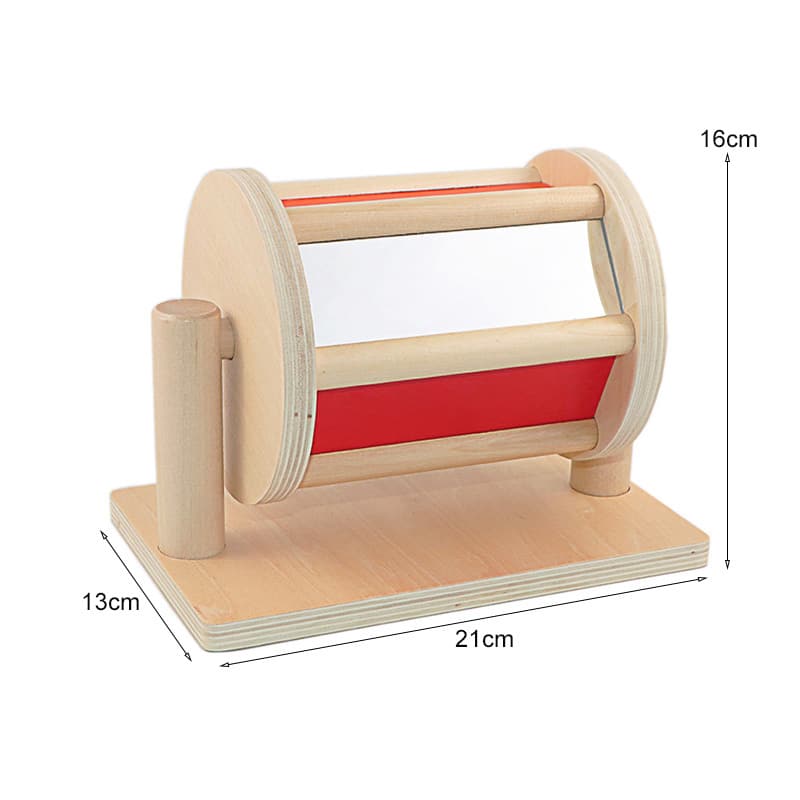 tambour tournant avec miroir et bille a l interieur dimensions